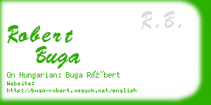 robert buga business card